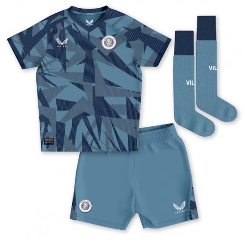 Maillot de foot Aston Villa Moussa Diaby #19 Troisième enfant 2023-24 Manches Courte (+ pantalon court)